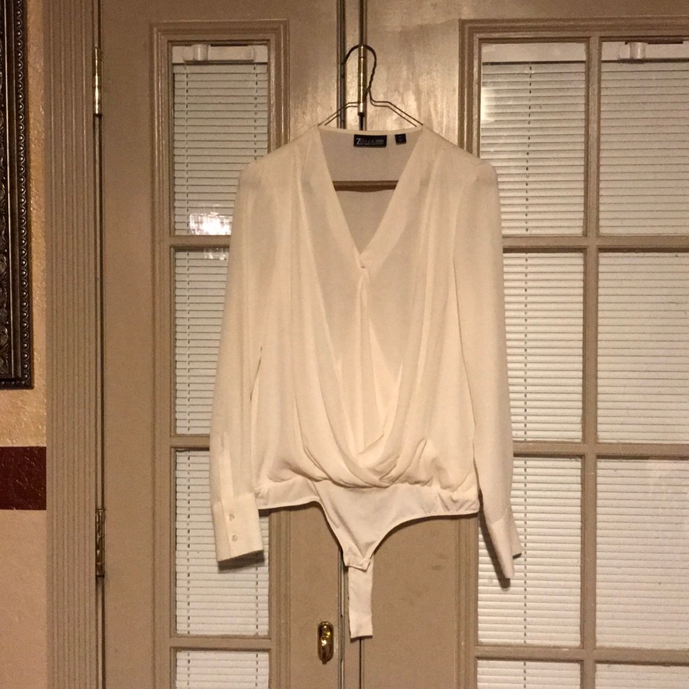 Cream Bodysuit Blouse